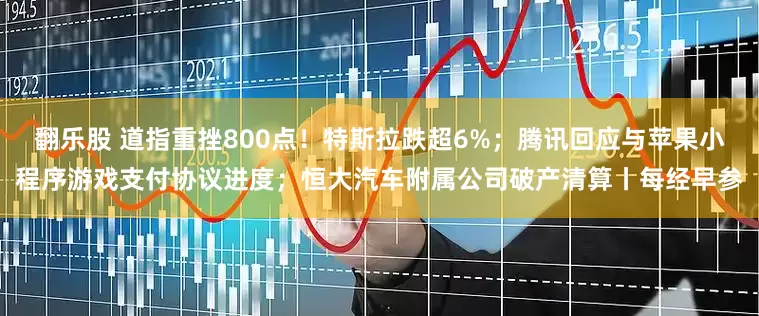 翻乐股 道指重挫800点！特斯拉跌超6%；腾讯回应与苹果小程序游戏支付协议进度；恒大汽车附属公司破产清算丨每经早参